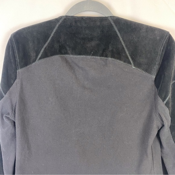 Blank NYC Black Leather Suede Asymmetrical Zip Moto Biker Jacket - Picture 7 of 14